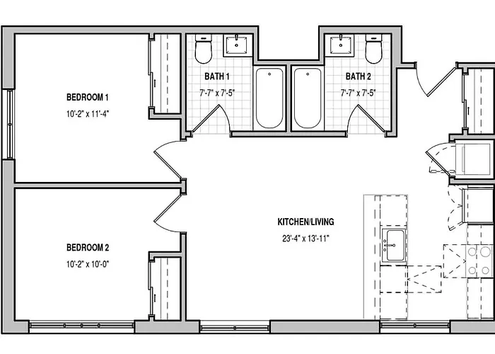 Apartment Edgewater With Free Parking Gym Modern Living